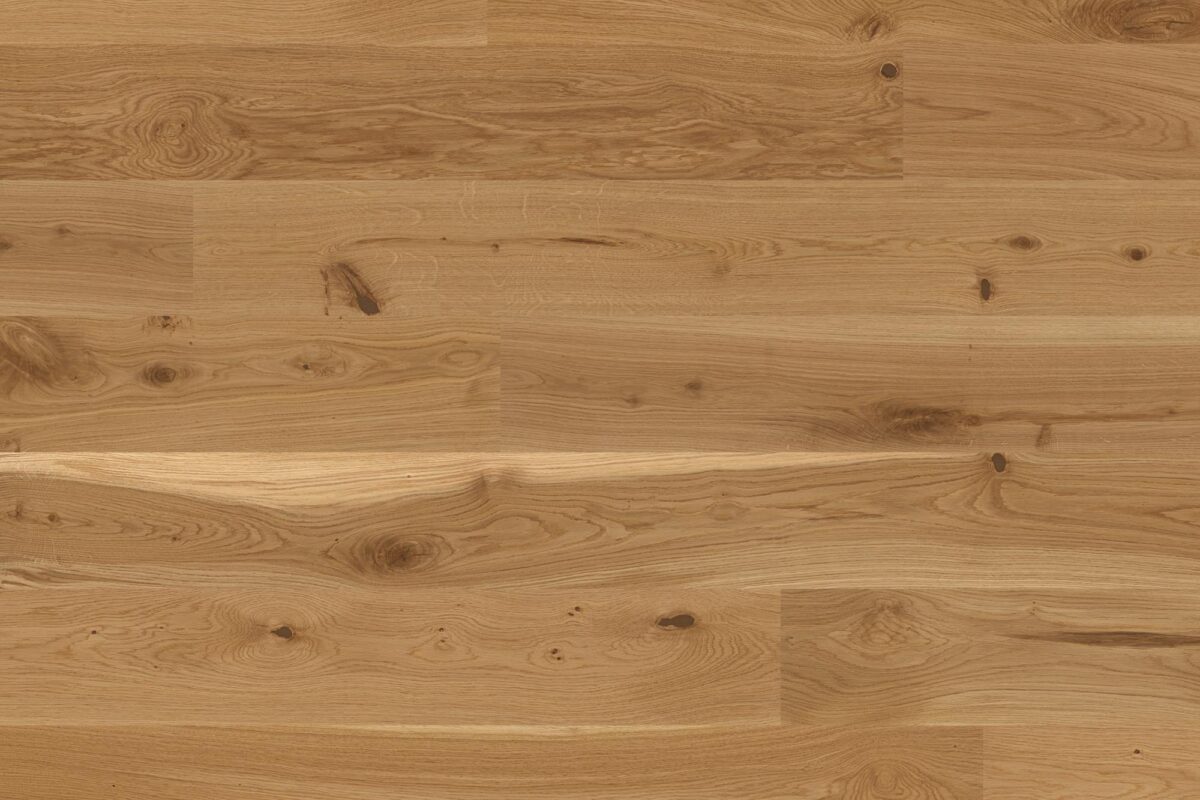 Landhausdiele Eiche 181mm breite Diele Vivo Gebürstet Klick Parkett Live Pure Lack gefast